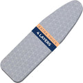 Happhom 13 x 43 Ironing Board Cover and Pad Extra Thick Heavy Duty Padded with Extra White Superior Felt Scorch and Stain Resistant with Elasticized Edges, Compatible with 12"-14" Wide 42"-44" Length-Ruum Studio Home