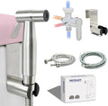 Handheld Bidet Sprayer for Toilet - Bidets for Existing Toilets Adjustable Water Pressure with Bidet Hose for Feminine Wash, Stainless Steel Muslim Shower Jet Spray for Toilet (Warm and Cold)-Ruum Studio Home