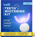 Luelli Teeth Whitening Kit with 35% Carbamide Peroxide - Teeth Whitener for Sensitive Teeth | Enamel Safe - 32 LED Lights - Wireless with Tray and (3) Whitening Gel Pen for Home | Travel (Ice Wave)-Ruum Studio Home