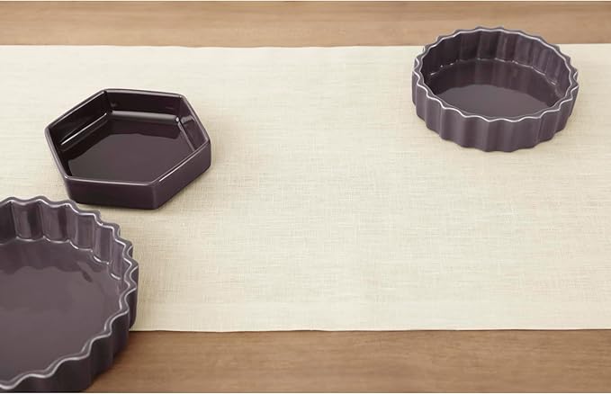 Solino Home Linen Ivory Table Runner 48 Inches - 100% Pure Linen Small Table Runner 14 x 48 Inch Ideal for Dresser and Coffee Tables - Fall, Autumn, Thanksgiving - Fete-Ruum Studio Home