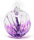 Luke Adams Handmade Glass Gazing Balls for Garden on Clearance – Hand Blown Glass Gazing Ball for Yard Décor – Decorative Garden Globe (Purple Crush/Lavender)-Ruum Studio Home