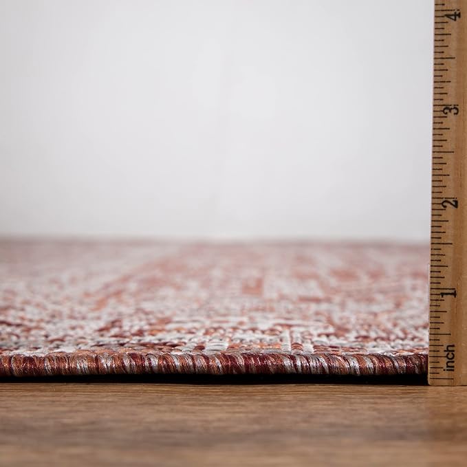 Keen Home Design Terrace Outdoor Area Rug - 5x8 Washable Indoor/Outdoor Rug for Patio, Kitchen, Balcony, Beach, Garden, Deck and Porch, Size: 5'3"x7'7"-Ruum Studio Home