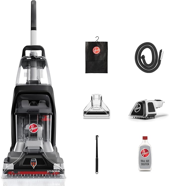 Hoover Powerscrub XL Pet Carpet Cleaner Machine, Upright Shampooer, FH68050, Black-Ruum Studio Home