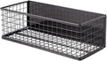 Magnetic Basket, Magnetic Shelf for Fridge, Magnetic Spice Rack Wire Mesh Magnetic organizer Holder Accessories for Office Kitchen Classroom Storage, Black-High, 9.44" x 4" x 3.14"-Ruum Studio Home