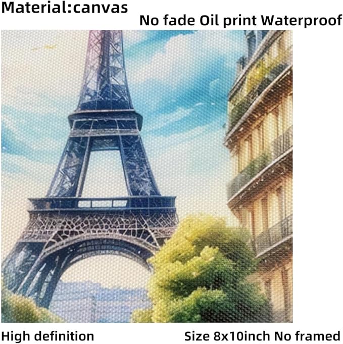 ELEVENSPACE Boho Wall Art Decor,New York, London, Tokyo, Paris, Eiffel Tower,City Wall Decor Art,Modern Landscape Wall Art for Living Room Bedroom Prints Poster,8x10 Inch Set of 4,Unframed-Ruum Studio Home