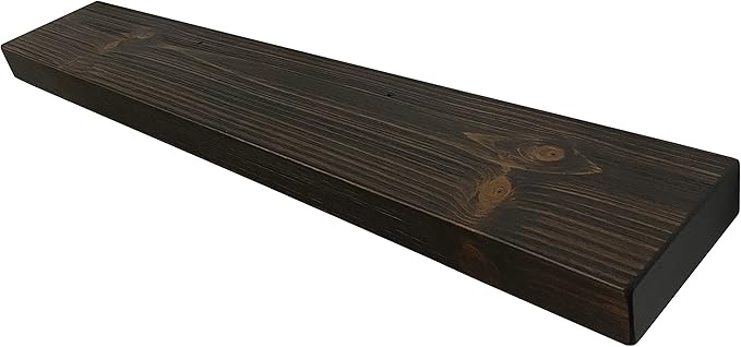 joelsantiques - 60 Inch Wooden Floating Shelves for Wall - 60x6x2 in - Made of Natural Wood - Long Heavy Duty Rustic Wall Shelves for Bedroom - Perfect for Living Room, Kitchen - Mocha-Ruum Studio Home