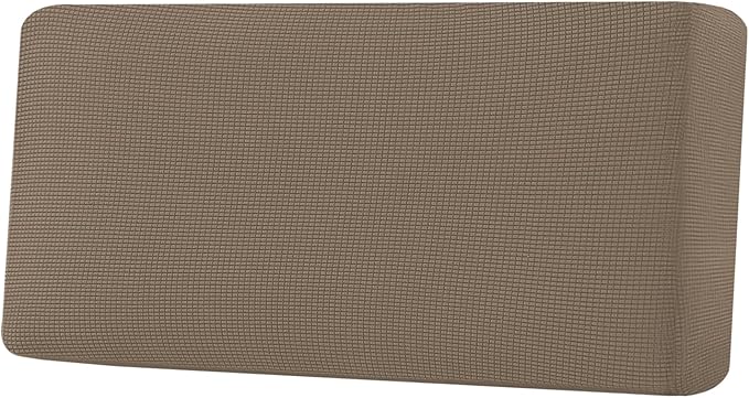 H.VERSAILTEX Super Stretch Individual Seat Cushion Covers Sofa Covers Couch Cushion Covers Slipcover Sets Thick Jacquard Textured Twill Fabric (1 Piece Sofa Cushion Cover, Macchiato)-Ruum Studio Home