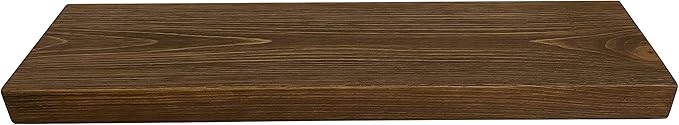 joelsantiques 24 Inch Wooden Floating Shelves for Wall - 24x8x2 in - Made of Natural Wood - Heavy Duty Rustic Wall Shelves for Bedroom - Perfect for Living Room, Kitchen - Medium Brown-Ruum Studio Home