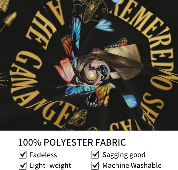 Bapcoku She Remembered Who She Was And The Game Changed Positive Quotes Tapestry Inspirational Gift Wall Decor for Bedroom,Uplifting Encouragement Gifts Butterfly Gifts for Women Teens Girls 60x50in-Ruum Studio Home