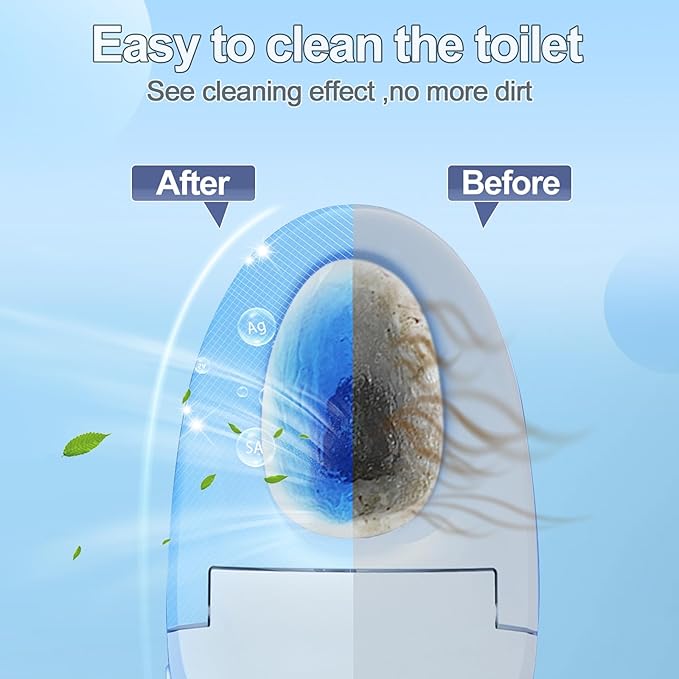 KIISIISO Toilet Bowl Cleaners Tablet 72 PACK, Automatic Toilet Cleaners for Deodorizing & Descaling, Long-Lasting Toilet Bowl Cleaner Tablets with Sustained-Release Technology Against Tough Stains-Ruum Studio Home