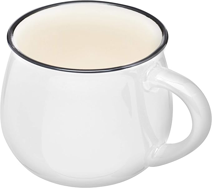 DISCOUNT PROMOS Glazed Campfire Coffee Mugs 12 oz. Set of 10, Bulk Pack - Perfect for Coffee, Tea, Espresso, Hot Cocoa, Other Beverages - White-Ruum Studio Home