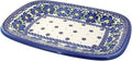 Blue Rose Polish Pottery Spring Blossom Small Rectangular Serving Platter-Ruum Studio Home