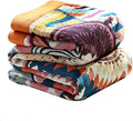 Boho Throw Blanket, 100% Organic Muslin Cotton Breathable Ultra Soft Bed Quilt Throw - All Season Floral Bird Butterfly Farmhouse Decor Blanket for Sofa Couch Chair and Gift. 60" x 80"-Ruum Studio Home