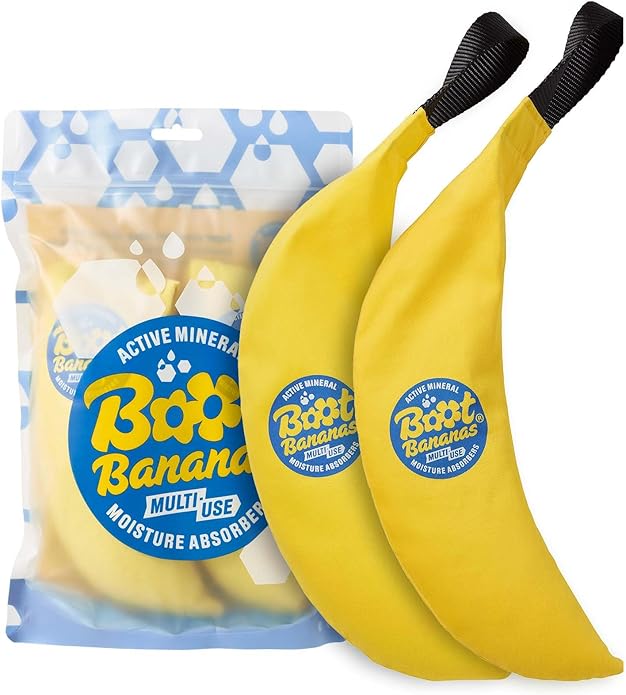 Boot Bananas Shoe Moisture Absorber | Long-Lasting, Reusable Sports Shoe Drying Inserts Without Heat or Electricity | Eco-Conscious | Drys Footwear in 4 to 6 Hours | 1 Pair-Ruum Studio Home