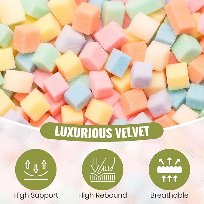 4FT Bean Bag Chair: Bean Bag with Velvet Cover, Fluffy and Comfy Bean Bag Chairs for Adults and Kids, Bean Bag Sofa Filled with High-Density Sponge for Gaming (Mint Green)-Ruum Studio Home