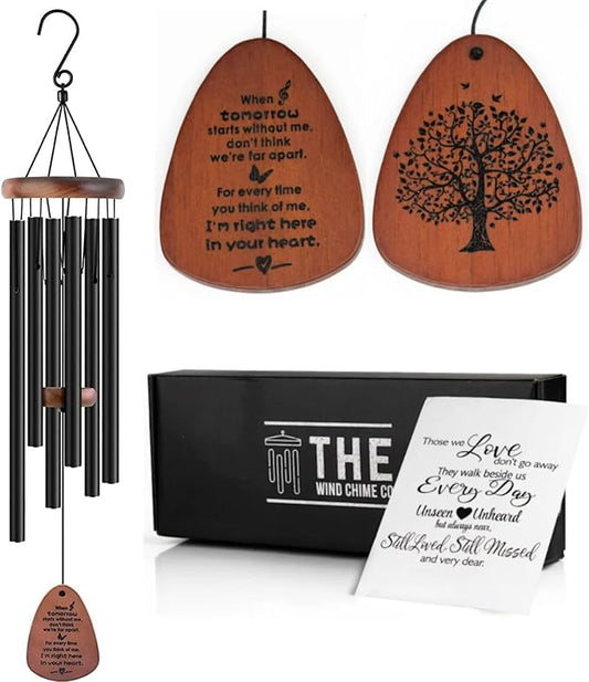The Wind Chime CO Memorial Wind Chimes, Sympathy Wind Chimes Gift for The Loss of A Loved one, Home Decor Outdoor Garden, Soothing Melodic Tones with Mute Option.-Ruum Studio Home