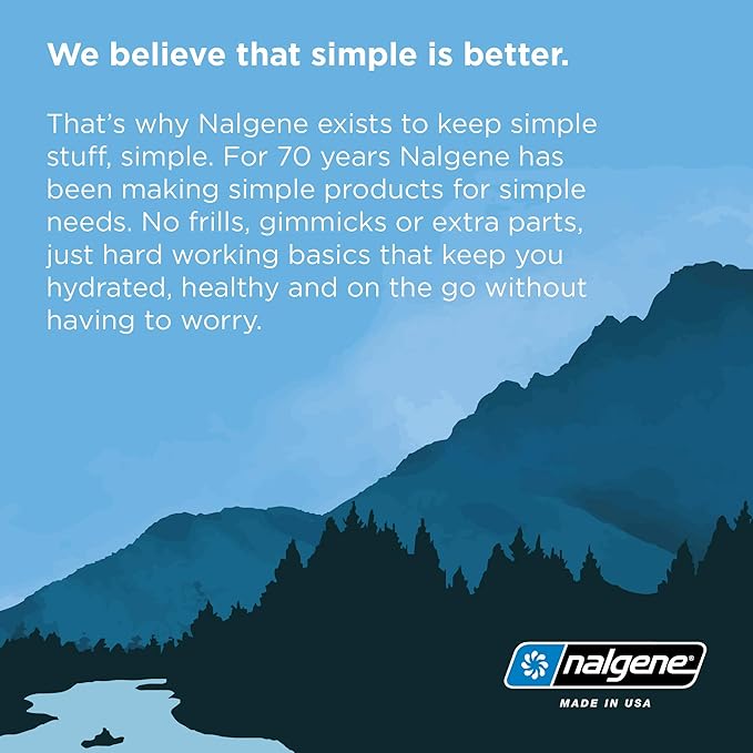 Nalgene Sustain Tritan BPA-Free Water Bottle Made with Material Derived from 50% Plastic Waste, 16 OZ, Narrow Mouth