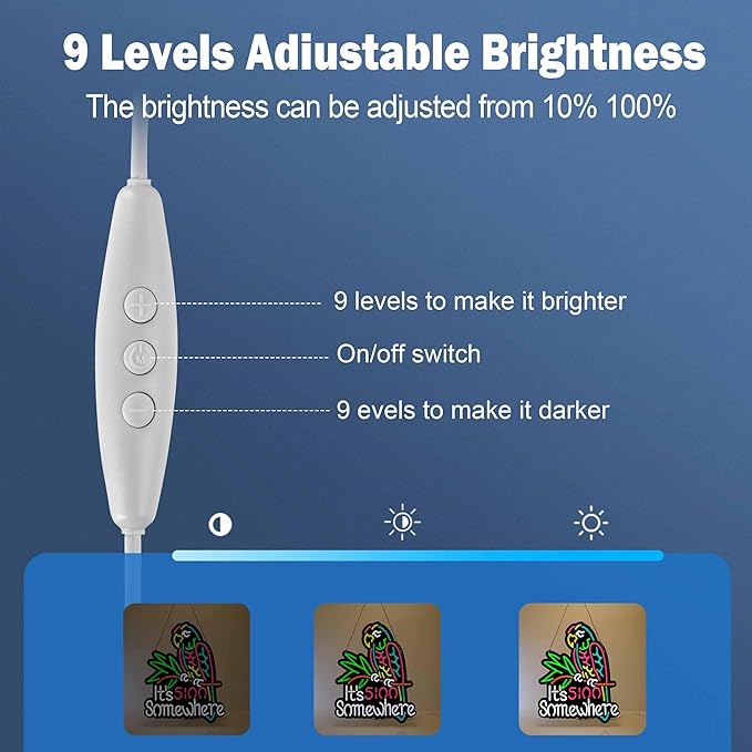 Ultrathin Its 5 00 O'clock Some Where Neon Sign Art Wall Lights for Bedroom Windows Glass Hotel Pub Cafe Wedding Birthday Party Gifts-Ruum Studio Home