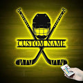 Personalized Field Hockey Wall Sign – Custom LED Name Light with Sticks & Ball, Neon Sign for Girls Room, Locker Room, Sports Fans, Team Gifts, Hockey Décor-Ruum Studio Home