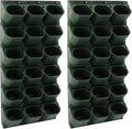 Self Watering Wall Planter | 36 Pots Vertical Garden Planter for Indoor Plants | Wall-Mounted Stackable wall planter | Hanging Plant Flower Pot Holder | 10.56 Fl Oz Each Individual Pot | Army Green-Ruum Studio Home