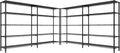 REIBII 70" W Storage Shelves Heavy Duty Load 1600LBS, Metal Shelving 5-Tier Wire Shelving Unit Metal Shelves for Storage Adjustable Shelving Rack for Pantry Kitchen 70" W*15.8" D*72.4" H, 2 Pack-Ruum Studio Home