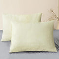 CaliTime Throw Pillow Covers Decorative 20 X 26 Inches Pack of 2 Cozy Chenille Standard Pillow Shams Cases for Couch Sofa Bed Living Room Home Beige-Ruum Studio Home