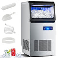 Ice Maker Commercial Ice Machine, 120lbs Per Day, Auto-Cleaning, Countertop Ice Maker with Basket and Scoop, for Home Party/RV Camping-Ruum Studio Home