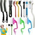 14Pcs Small Crevice Cleaning Brush Set, Groove Gap Cleaning Tool for Cleaning Kitchen,Bathroom, Corner, Sink,Door,Window Track,Cup-Ruum Studio Home