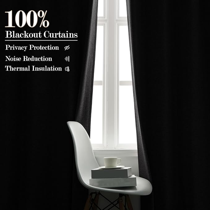 120" Wx96 L Linen Room Divider Drapes for Doorway/Glass Window/Sliding Door/Patio, Extra Wide Pinch Pleated Full Blackout Curtains for Girls Boys Teen Kids Room, 1 Panel, Gray-Ruum Studio Home