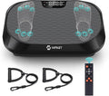 Vibration Plate Exercise Machine with Magnetic Acupoints, Lymphatic Drainage Vibrating Plate with 9 Modes & 120 Adjustable Speeds, 400 Lbs Capacity Whole Body Vibration Platform for Women Men-Ruum Studio Home