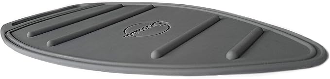 Encasa XO Silicon Mat for Hot Iron Rest - Heat Resistant, Anti - Slip, Thicker Pad for Protecting Your Table During Ironing, Non-Burning, Machine Washable, Durable - Grey-Ruum Studio Home