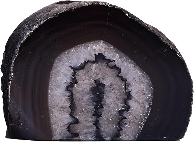 AMOYSTONE Large Raw Agate Altar Stand 2-2.5lb | Ritual Centerpiece Spiritual Meditation Base | Witchcraft Ceremonial Holder | Brazilian Agate | Heavy Duty Natural Stone | Collector's Gift-Ruum Studio Home