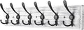 Coat Rack Wall Mount, Wooden Heavy Duty Coat Rack for Wall,6 Triple Coat Hanger Hooks for Hanging Coats,Jacket,Hat,Clothes (Grey White, 6 Hooks)-Ruum Studio Home