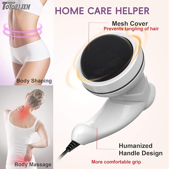Cellulite Massager – Body Sculpting Machine with Lymphatic Drainage & Skin Tightening for Belly Butt Stomach Legs Arms Fat, Lipo Roller Massager After Surgery, Widearea & Adjustable Speed.-Ruum Studio Home
