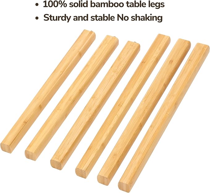 BAMEOS Bamboo Nesting Triangle End Table,Set of 2 Coffee Table Modern Minimalist Side Table for Living Room (Walunt)-Ruum Studio Home