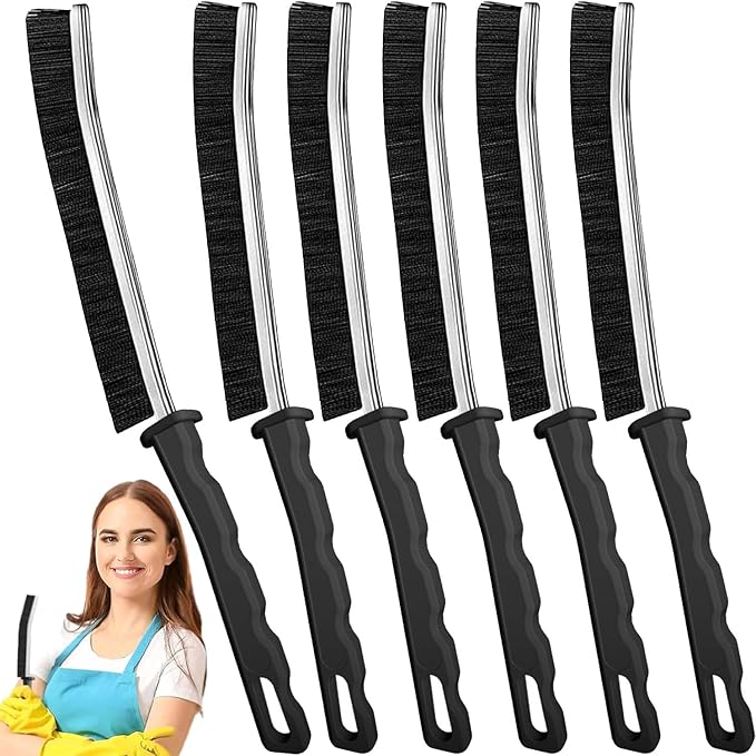 Crevice Cleaning Brush,New Multifunctional Cleaning Brush Tool, Bathroom Gap Brush, Home, Kitchen, Bathroom, Window, Vehicle, Faucets, Toilet,6Pcs-Ruum Studio Home