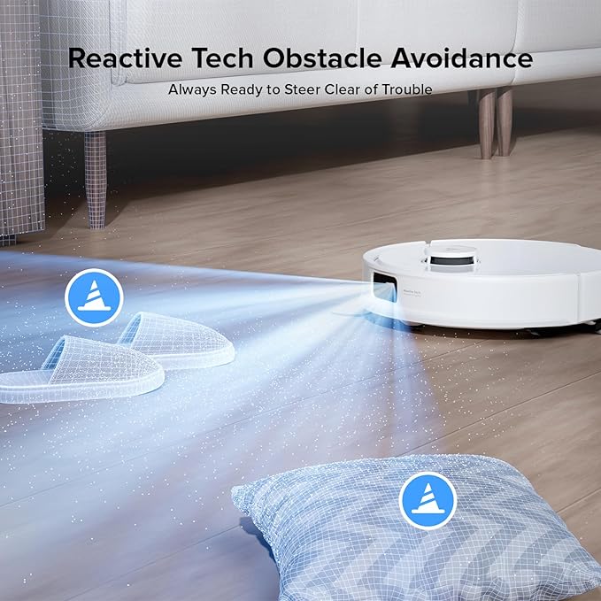 roborock Q10 X5+ Robot Vacuum and Mop Combo, Self-Emptying, 10,000Pa Suction, Obstacle Avoidance, LiDAR Navigation, Hands-Free Cleaning, No-Go Zones, Perfect for Carpet and Pet Hair, White-Ruum Studio Home
