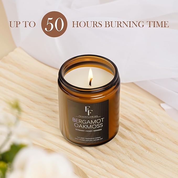 Scented Candles Set, Soy Wax Candles 8 Pack 56 Oz Aromatherapy Candles Gift Set for Women Men （Vanilla/Sandalwood/Amber/Mahogany/Vetiver/Bergamot/Caramel/Whiskey）-Ruum Studio Home