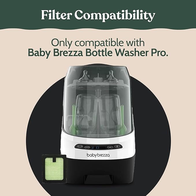 Roobi Hepa Filters Compatible with Baby Brezza. Specially Formulated for Washer Pro. 4 Carbon Neutral Replacement Pack.-Ruum Studio Home