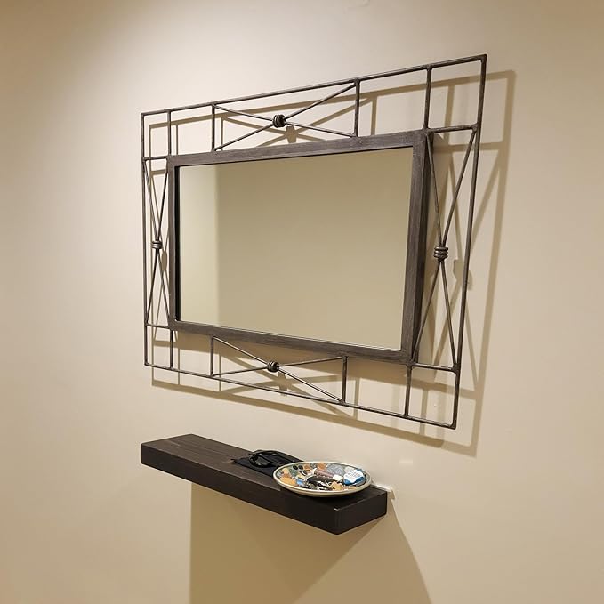 joelsantiques 36 Inch Wooden Floating Shelves for Wall - 36x6x2 in - Made of Natural Wood - Long Heavy Duty Rustic Wall Shelves for Bedroom - Perfect for Living Room, Kitchen - Mocha-Ruum Studio Home