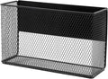 Black Magnetic Basket - Refrigerator Spice Rack & File Holder Locker Organizer - Wire Mesh Magnetic Shelf for Kitchen Storage-Ruum Studio Home