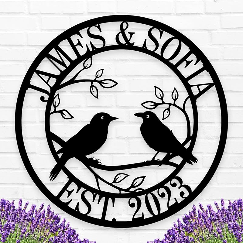 Personalized Anniversary Wedding Gifts for Couple | Wedding Gifts for Couples 2025 | Couples Gift for Her | Anniversary Wedding Date Sign-Ruum Studio Home