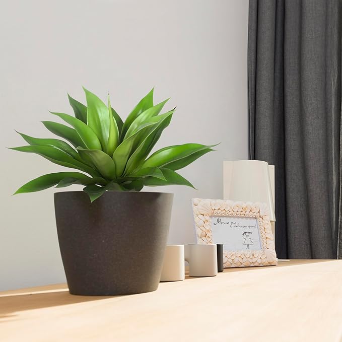 Artificial Agave Plants,Large UV Resistant Fake Agave Planters for Indoor and Outdoor Decorating Artificial Plants for Outdoors Fake Plants (2Pack, 18"-Ruum Studio Home