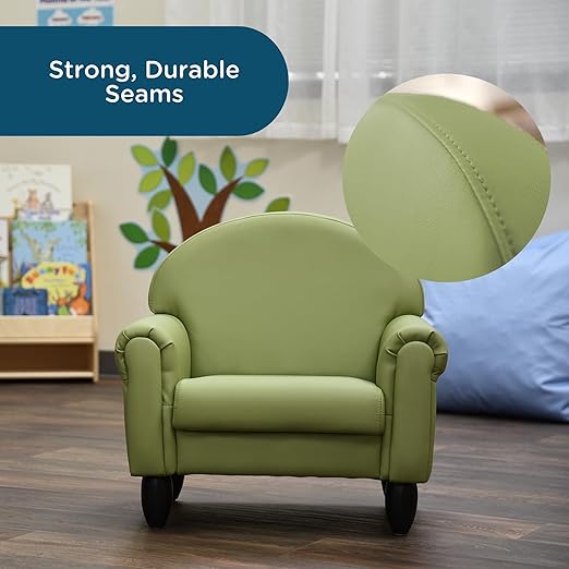Children's Factory As We Grow Toddler Chair, Flexible Seating for Daycare or Preschool, Kids Reading Couch, Playroom Furniture, Sage-Ruum Studio Home