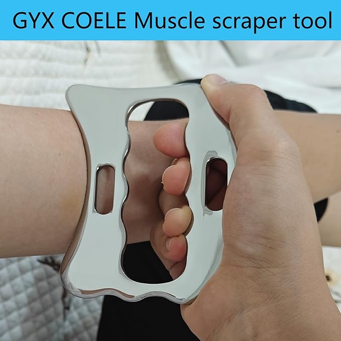 Professional Muscle Scraper Tool Set, 4-Piece Stainless Steel IASTM Tools with Storage Case, Physical Therapy Massage Tools for Muscle Recovery-Ruum Studio Home