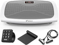 MERACH Vibration Plate Exercise Machine, 3D & 4D Vibration Plate with 2 Tension Ropes LED Display, Whole Body Vibration Platform for Women Men, Exercise Equipment for Home-Ruum Studio Home