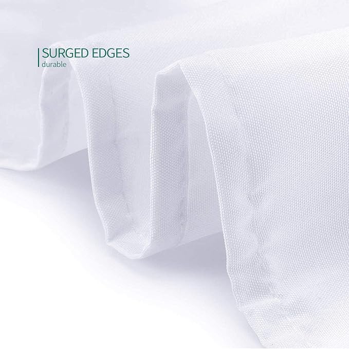 Surmente White Tablecloth for Round Tables, 70-inch Round Table Cloths for Weddings, Banquets, or Restaurants-Ruum Studio Home