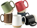 Hasense Ceramic Coffee Mugs Set of 6, 15 oz Large Porcelain Mugs with Handle for Women Men, Colorful Coffee Cups for Latte, Tea, Cappuccino, Microwave & Dishwasher Safe-Ruum Studio Home