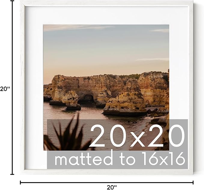 HAUS AND HUES White Square Frame Set of 1-20x20-Ruum Studio Home