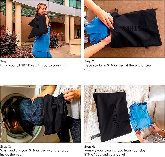 Bag Pro - Laundry Bag - Wash Bag for Health Workers, Sports, Fitness & Travel-Ruum Studio Home